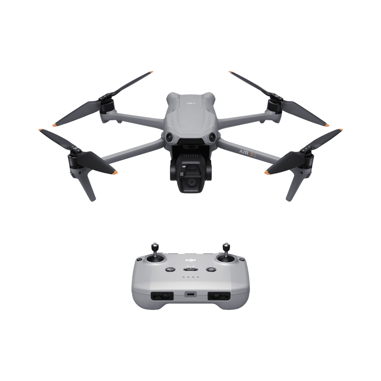 רחפן DJI Air 3S Fly More Combo (DJI RC 2) - מצלמה כפולה עם חיישן 1 אינץ' לטיולים