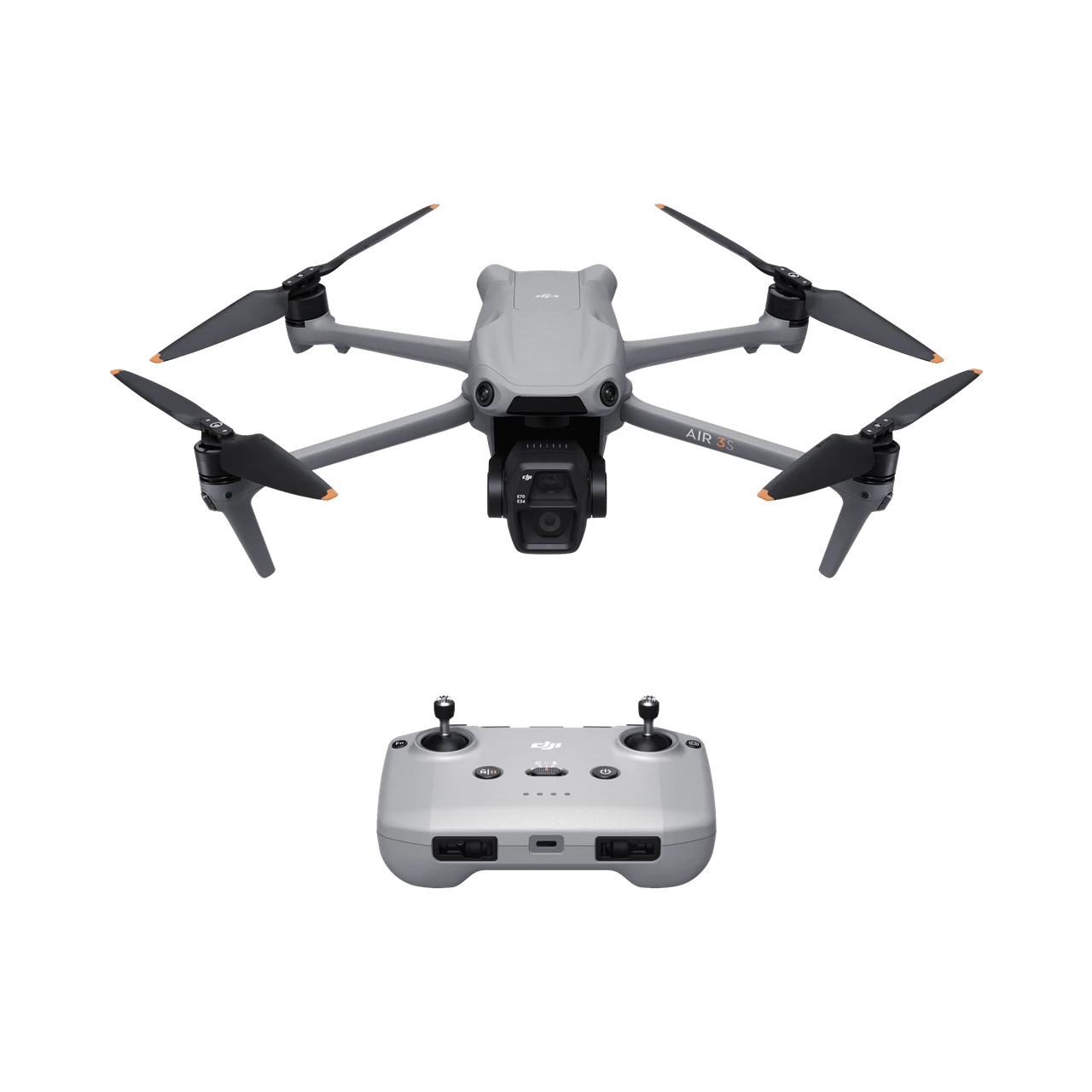 רחפן DJI Air 3S Fly More Combo (DJI RC 2) - מצלמה כפולה עם חיישן 1 אינץ' לטיולים