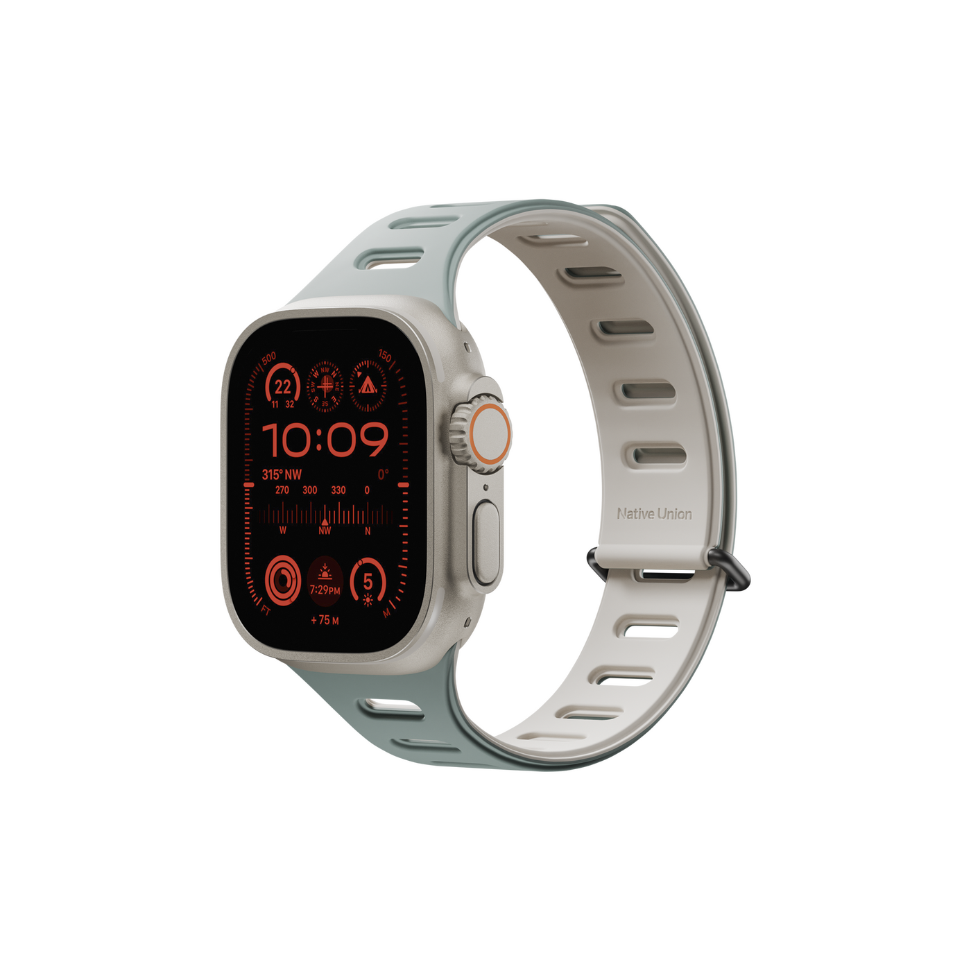 Active Magnetic Band for Apple Watch — Slate Green / 44 / 45 / 46 / 49mm (1)