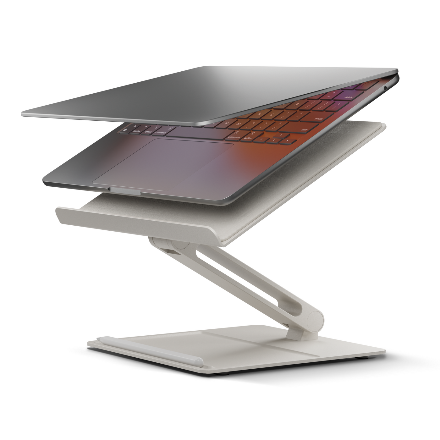 Desk Laptop Stand — Sandstone (1)