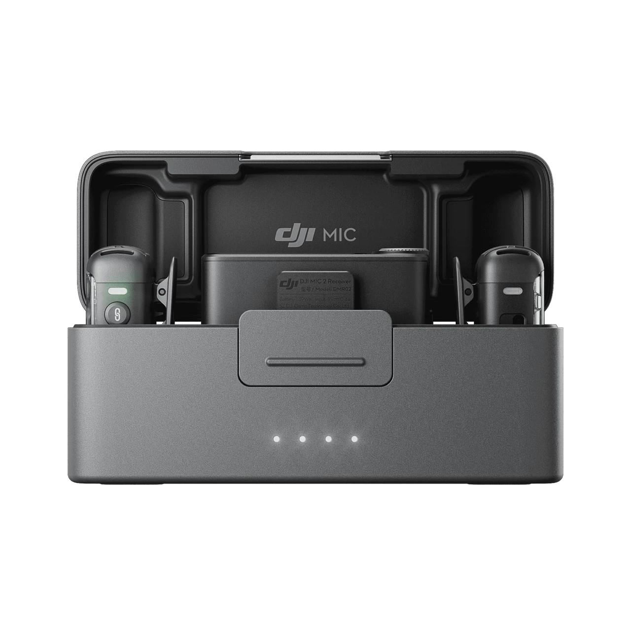 מיקרופון DJI Mic 2 (1TX+1RX) - מיקרופון מקצועי עם ביטול רעשים והקלטה 32 ביט