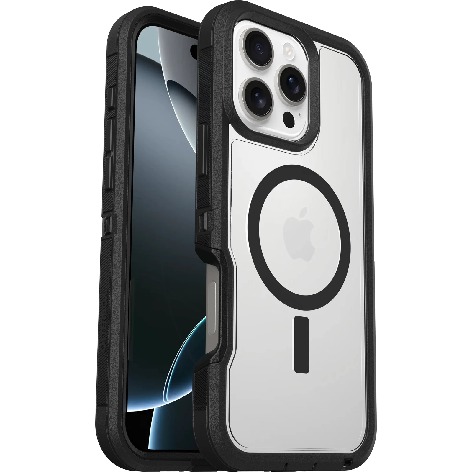 כיסוי OtterBox Defender Pro XT iPhone 16 Pro Max שחור שקוף
