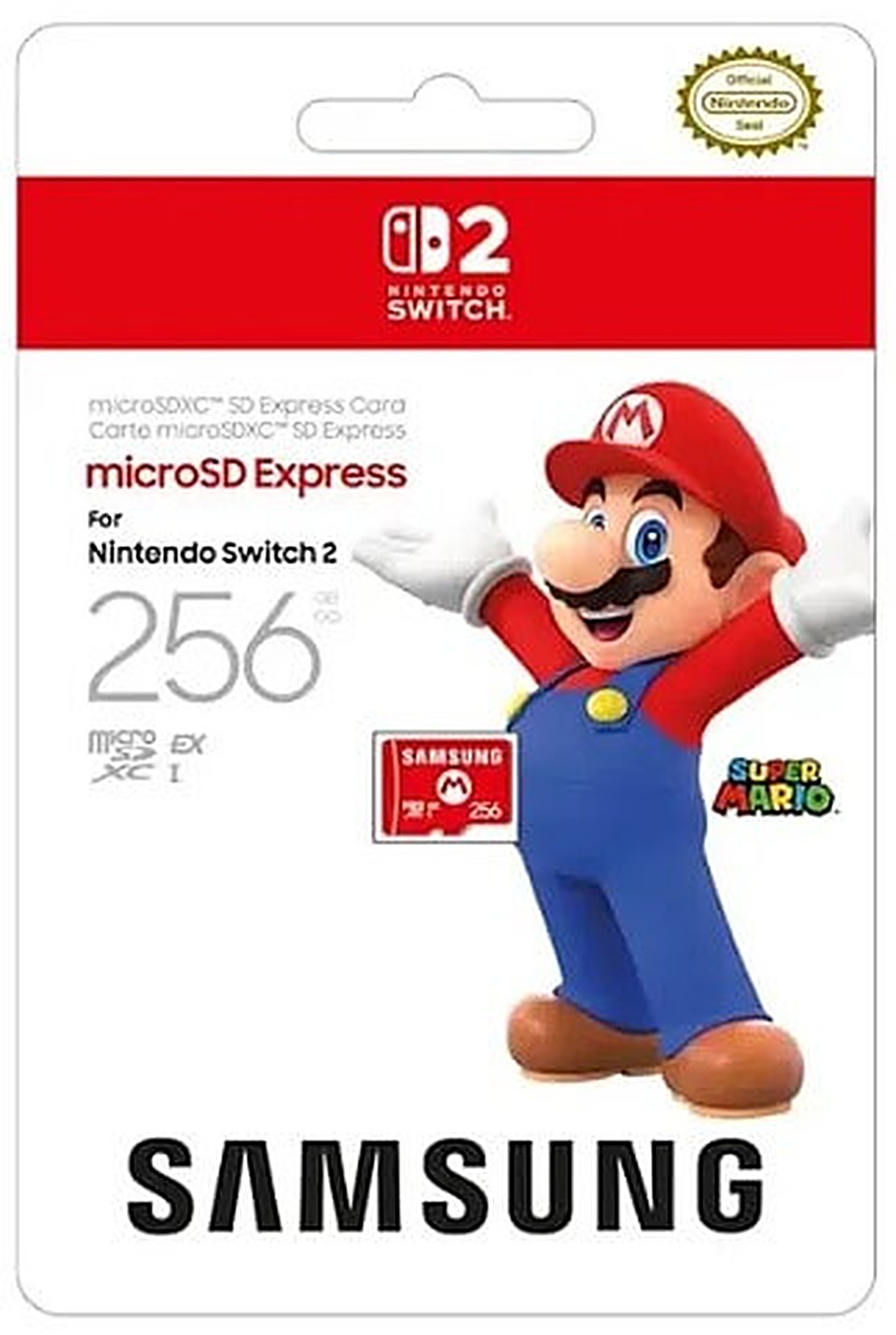 כרטיס זיכרון Samsung microSD Express 256GB — לנינטנדו Switch 2